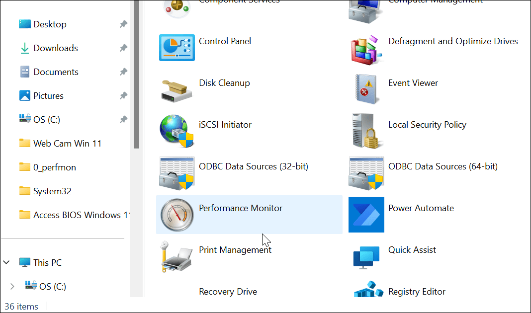 如何在 Windows 11 上使用性能监视器