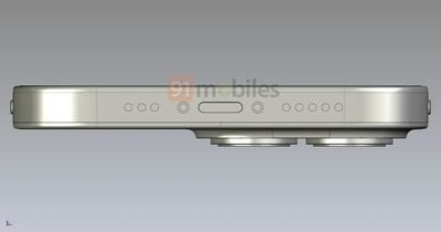 首次据称的 iPhone 14 Pro 的 CAD 渲染图显示药丸形和圆形切口取代缺口
