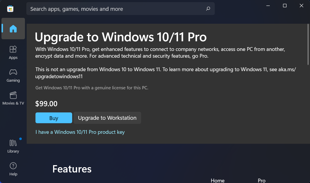 修复：Windows 11 激活错误 0xc004f213