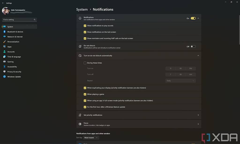 如何在 Windows 11 上自定义通知设置