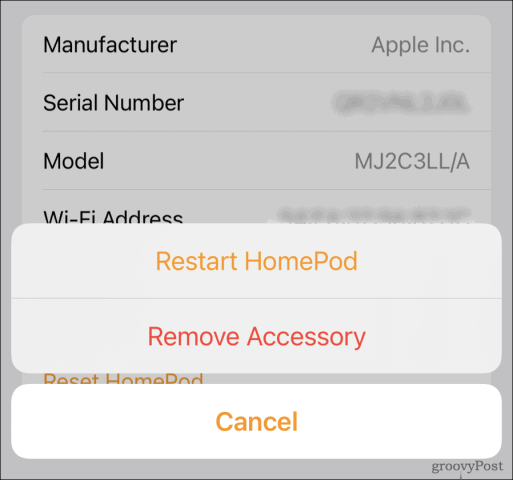 如何重启或重置 HomePod Mini