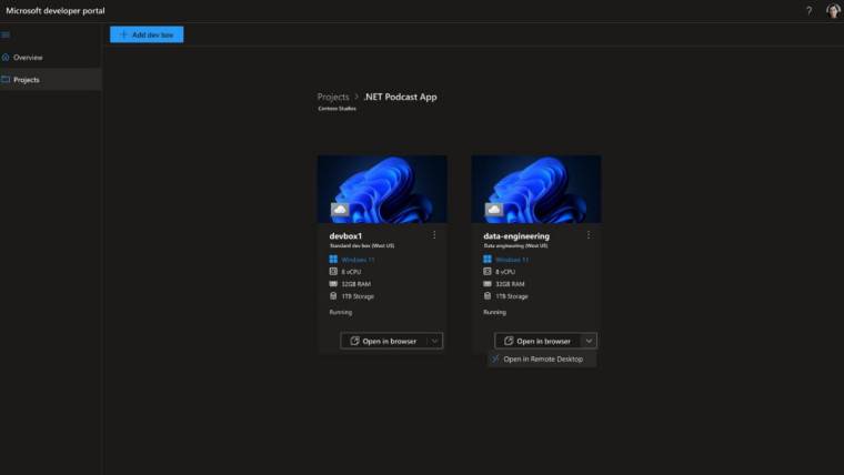Microsoft Dev Box 在云中提供强大的开发人员工作站