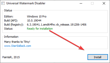 适用于 Windows 11 个人电脑和笔记本电脑的通用水印禁用器