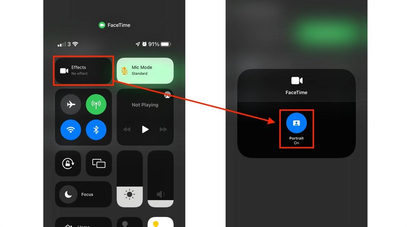 如何在 FaceTime 通话中模糊背景