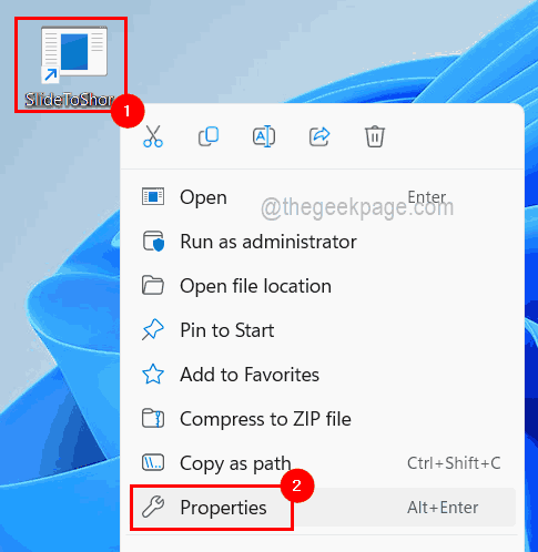 如何在 Windows 11 中将幻灯片添加到关机快捷方式