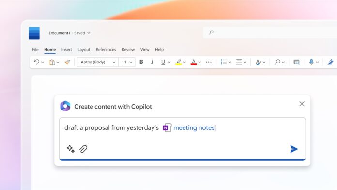 我们首次了解 Word for Windows 10、Windows 11 中的 Microsoft 365 AI Copilot