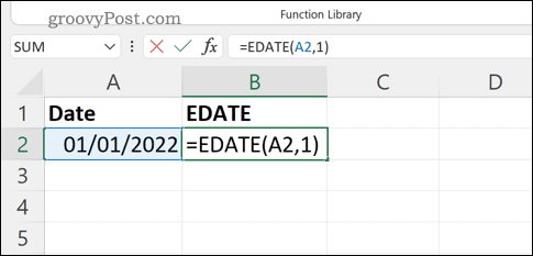 如何在 Excel 中将月份添加到日期