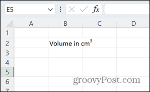 如何在 Excel 中使用上标