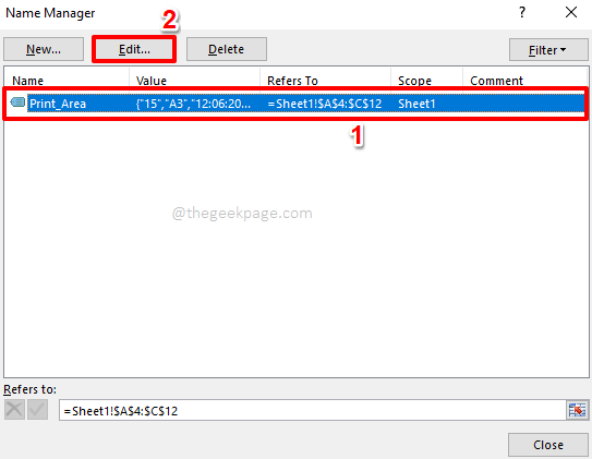 如何仅打印 Excel 文档的特定部分