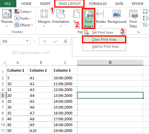 如何仅打印 Excel 文档的特定部分