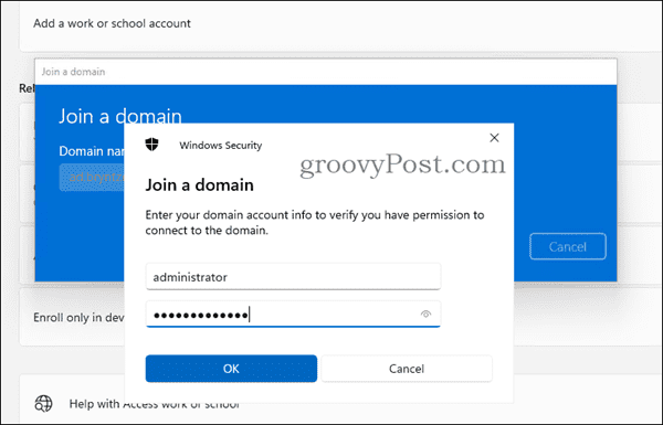 如何将 Windows 11 PC 加入域