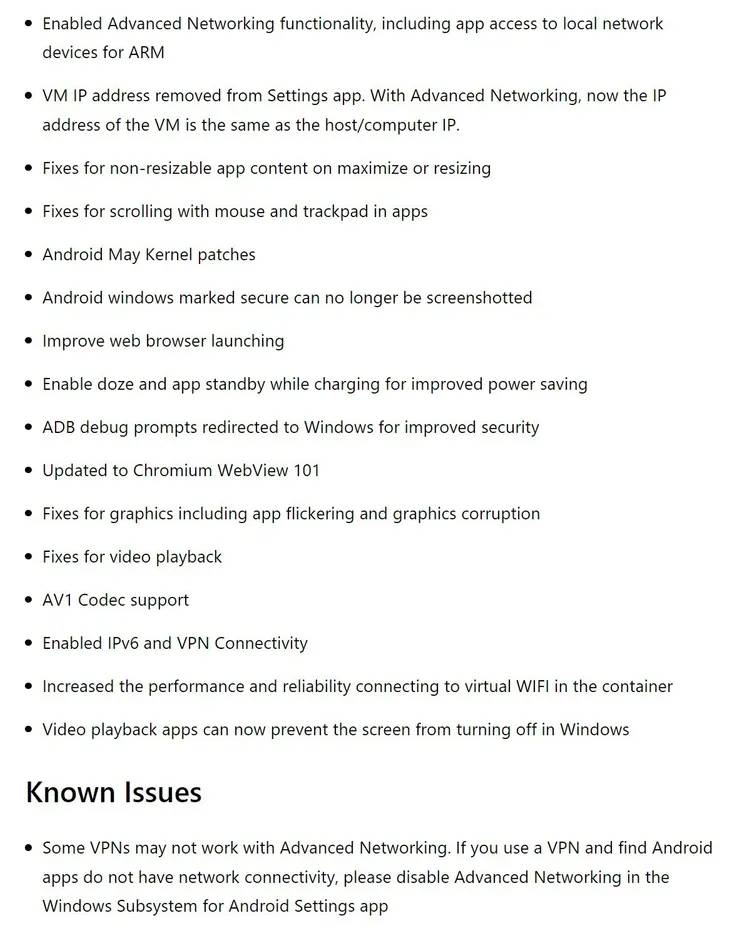 微软为 Windows Insiders 更新了适用于 Android 的 Windows 子系统