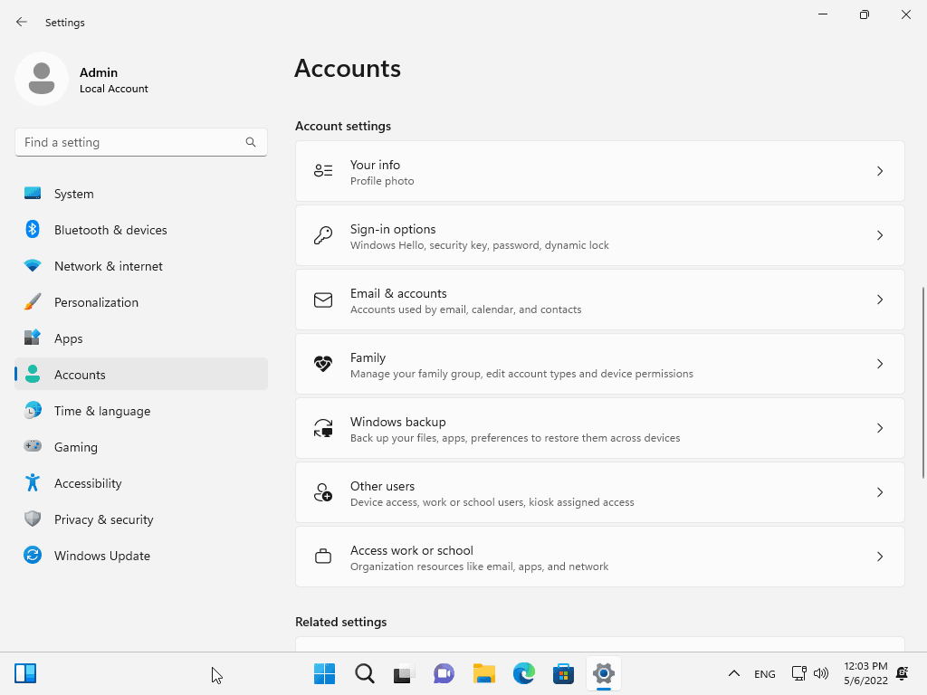 如何在 Windows 11 版本 22H2 设备上使用本地帐户