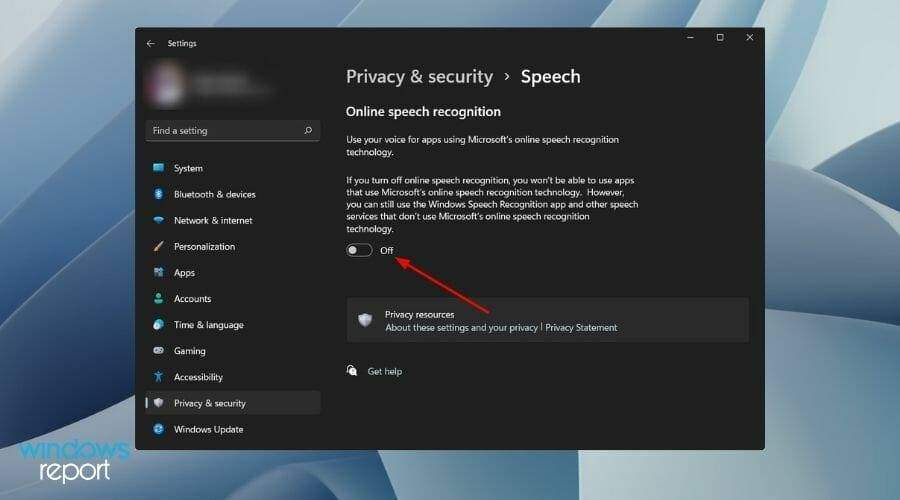 如何在 Windows 11 中禁用语音识别