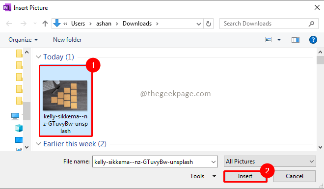 OneNote如何设置图片为背景