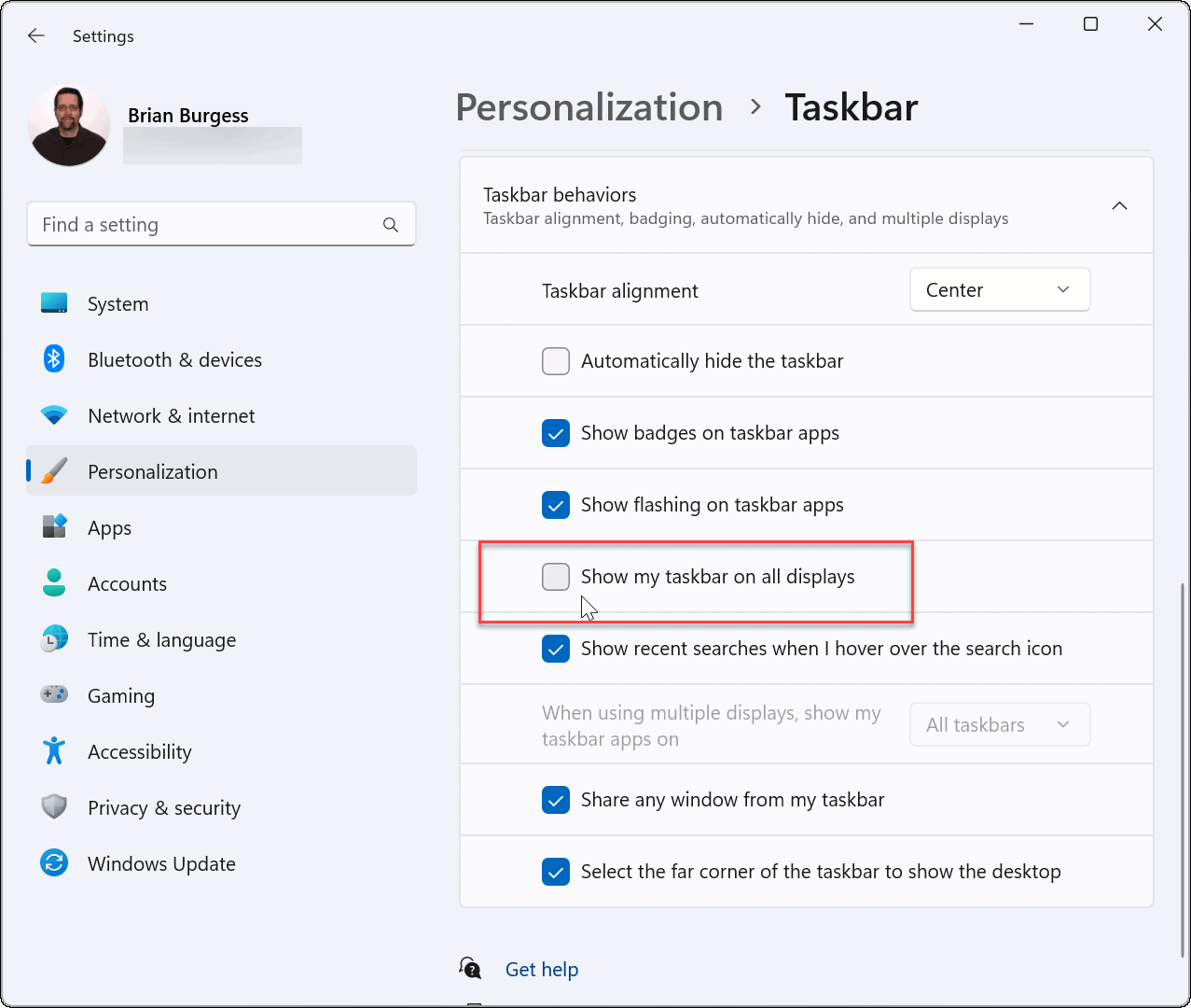 如何在 Windows 11 上将任务栏移动到第二个显示器