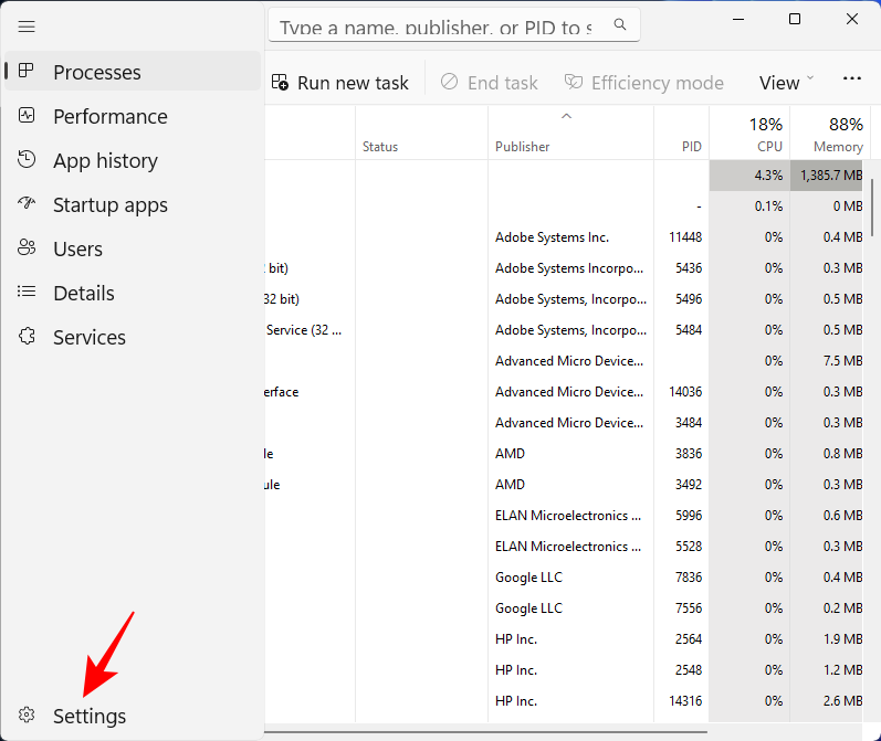 如何在 Windows 11 的任务管理器中使用过滤器搜索进程