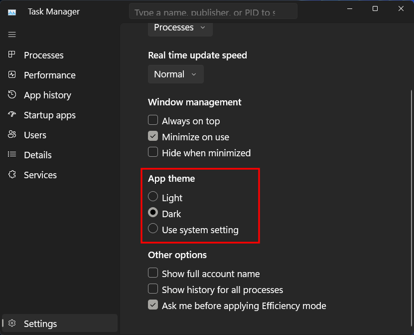 如何在 Windows 11 的任务管理器中使用过滤器搜索进程