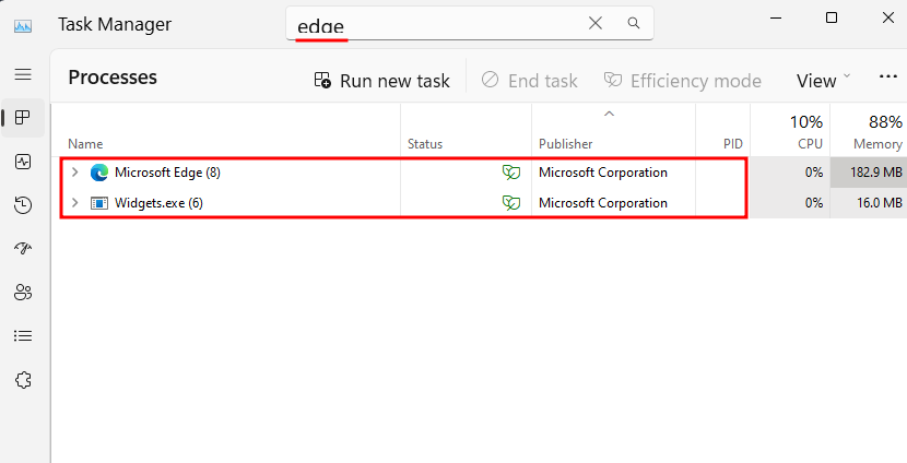 如何在 Windows 11 的任务管理器中使用过滤器搜索进程