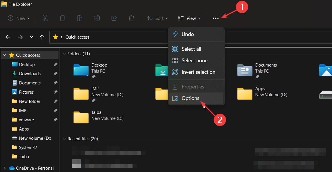 如何在 Windows 11 中删除快速访问