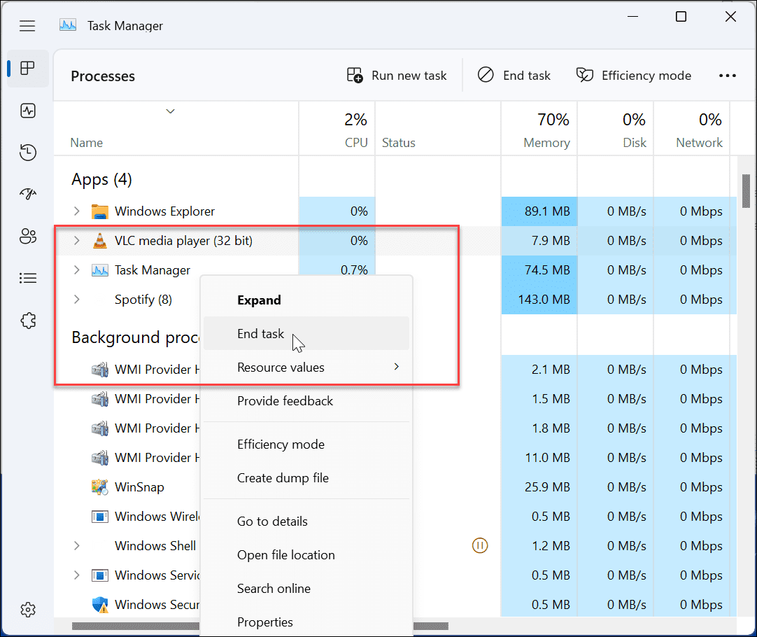 如何在 Windows 11 上强制关闭无响应的应用程序