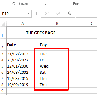 如何从 Microsoft Excel 中的日期值中提取日期值