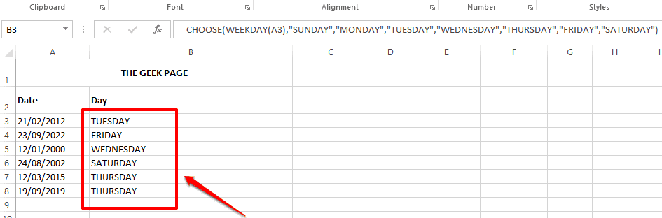 如何从 Microsoft Excel 中的日期值中提取日期值