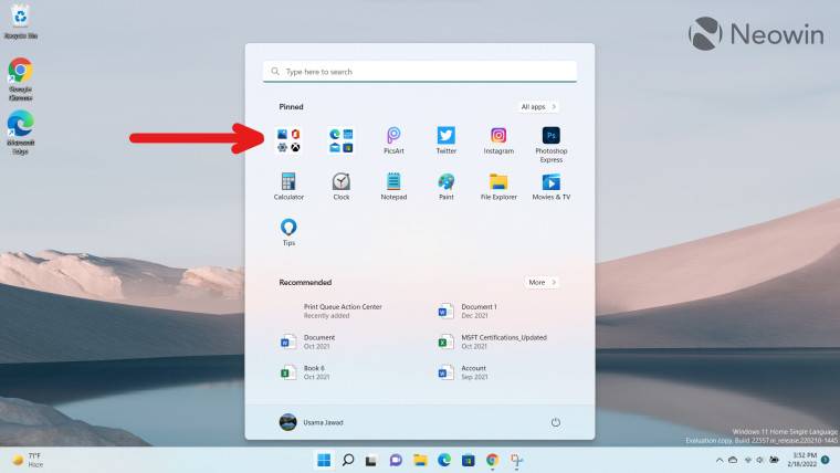 仔细查看：Windows 11 Dev Channel build 22557 中的开始菜单应用程序文件夹