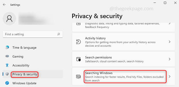 如何在 Windows 11 中修改搜索索引位置