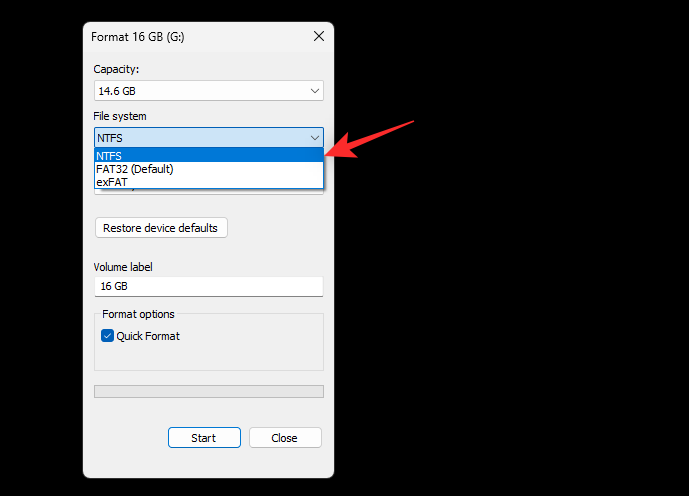 将 USB 格式化为 NTFS Windows 11 的 5 种简单方法