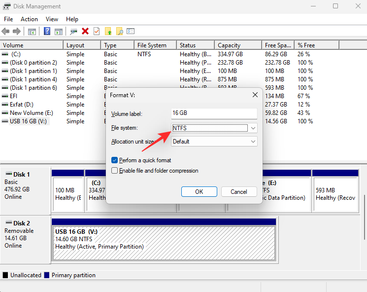 将 USB 格式化为 NTFS Windows 11 的 5 种简单方法
