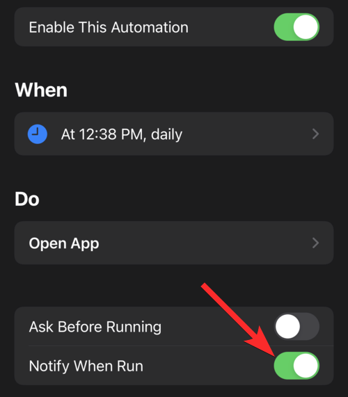 iPhone快捷方式应用程序中的“运行时通知”是什么意思？