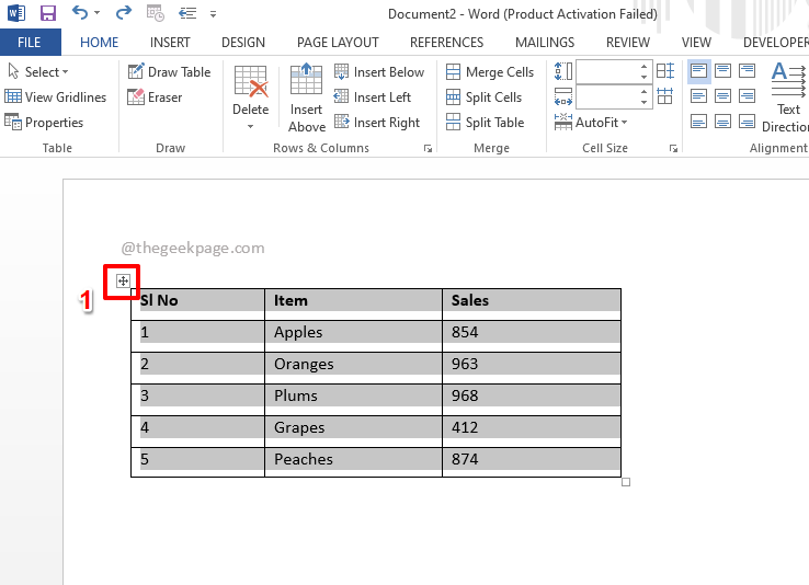 如何在 MS Word 中将表格转换为文本