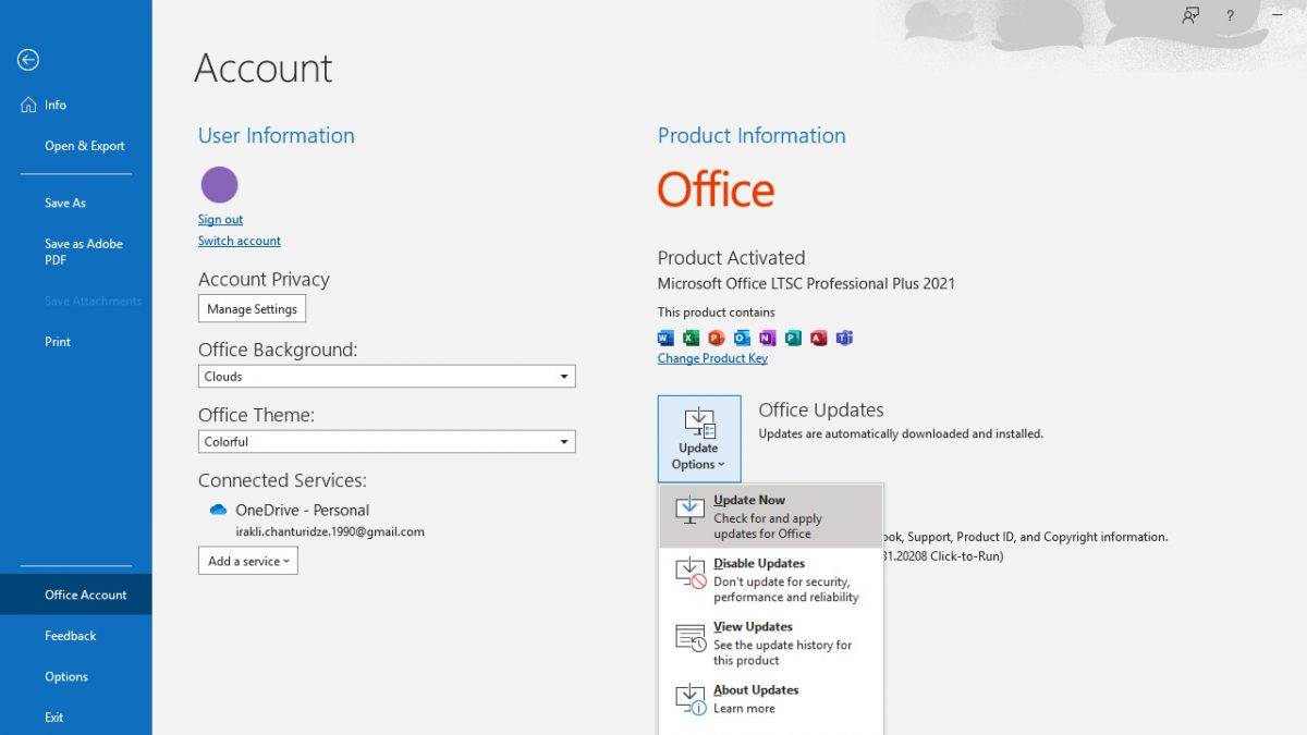 如何更新 Microsoft Outlook？