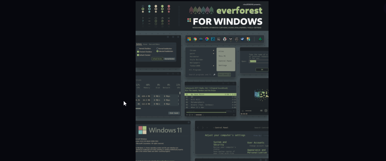 5 个免费提供的最佳 Windows 11 深色主题
