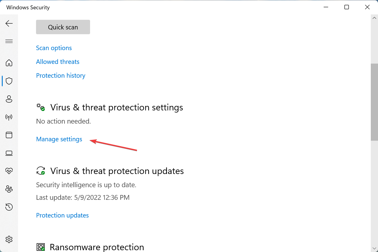 在 Windows 11 中清除保护历史记录的 2 种方法
