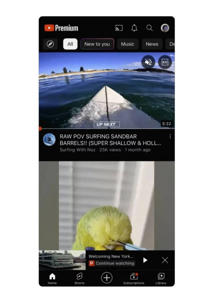 YouTube Premium 加入5 项独家功能推出1080p 增强Bitrate 画