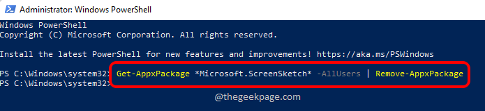 修复：此应用在打开截图工具时无法打开错误