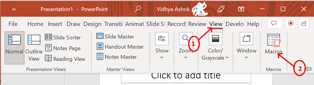 如何在 Powerpoint 中逐步创建宏