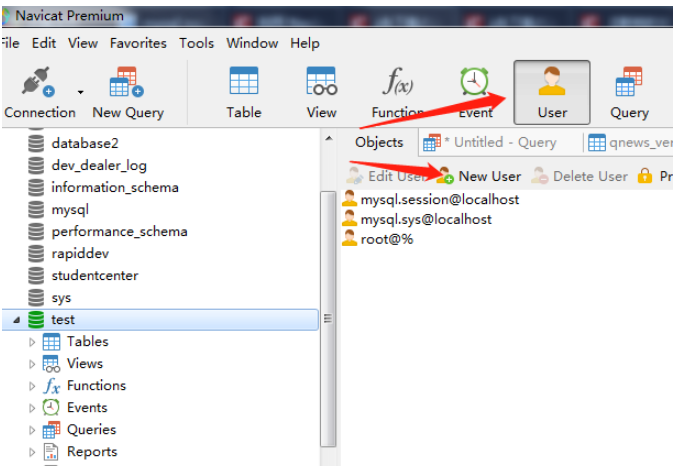 如何通过Navicat解决MySQL数据库用户权限问题？