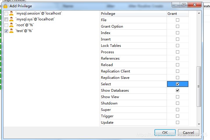 如何通过Navicat解决MySQL数据库用户权限问题？