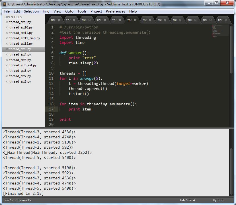 Python中如何使用threading模块?