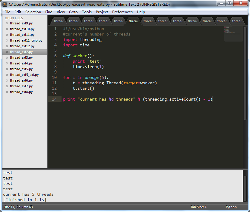 Python中如何使用threading模块?