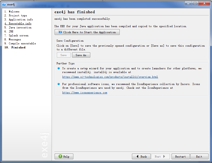 Java如何将程序打包成可执行的exe文件？