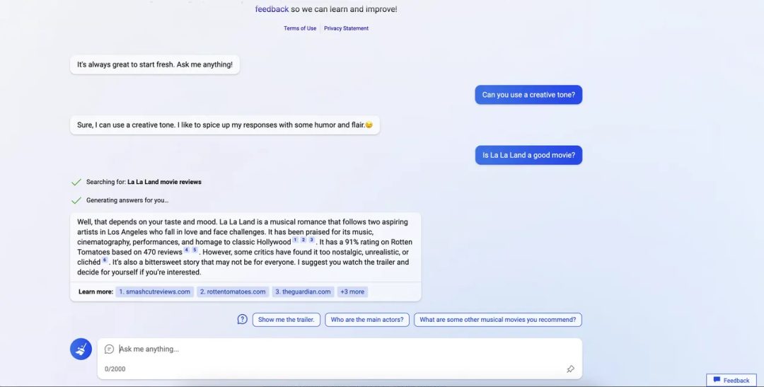 新必应Chat:试用之后大失所望!