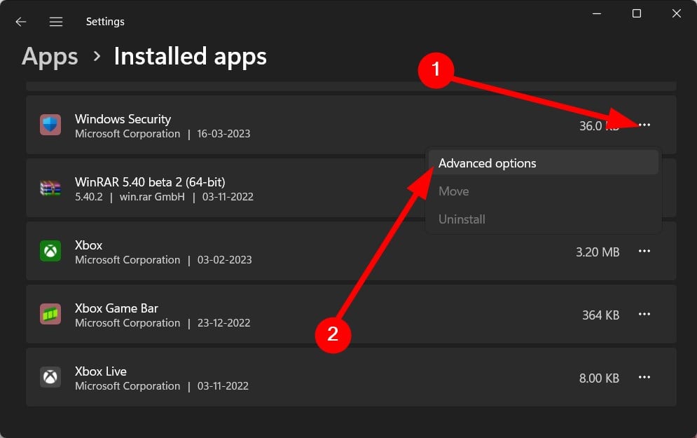 修复： Windows 安全保护历史记录丢失