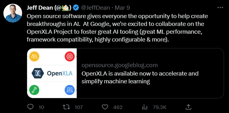 AI开发大一统：谷歌OpenXLA开源，整合所有框架和AI芯片