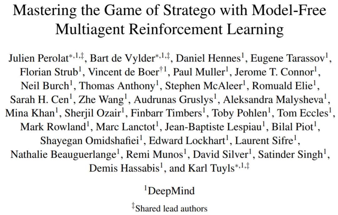 对人胜率84%，DeepMind AI首次在西洋陆军棋中达到人类专家水平