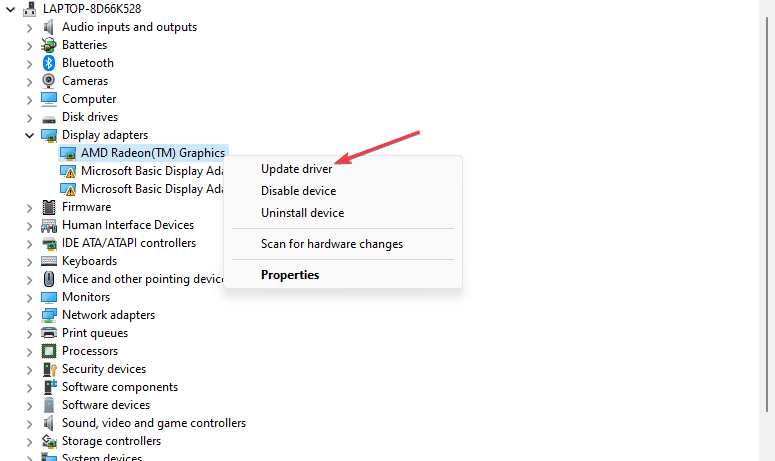 修复：Windows 更新可能已自动替换 AMD