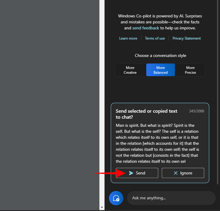 如何使用 Windows Copilot 与剪贴板一起展开、解释、总结或修改复制的文本